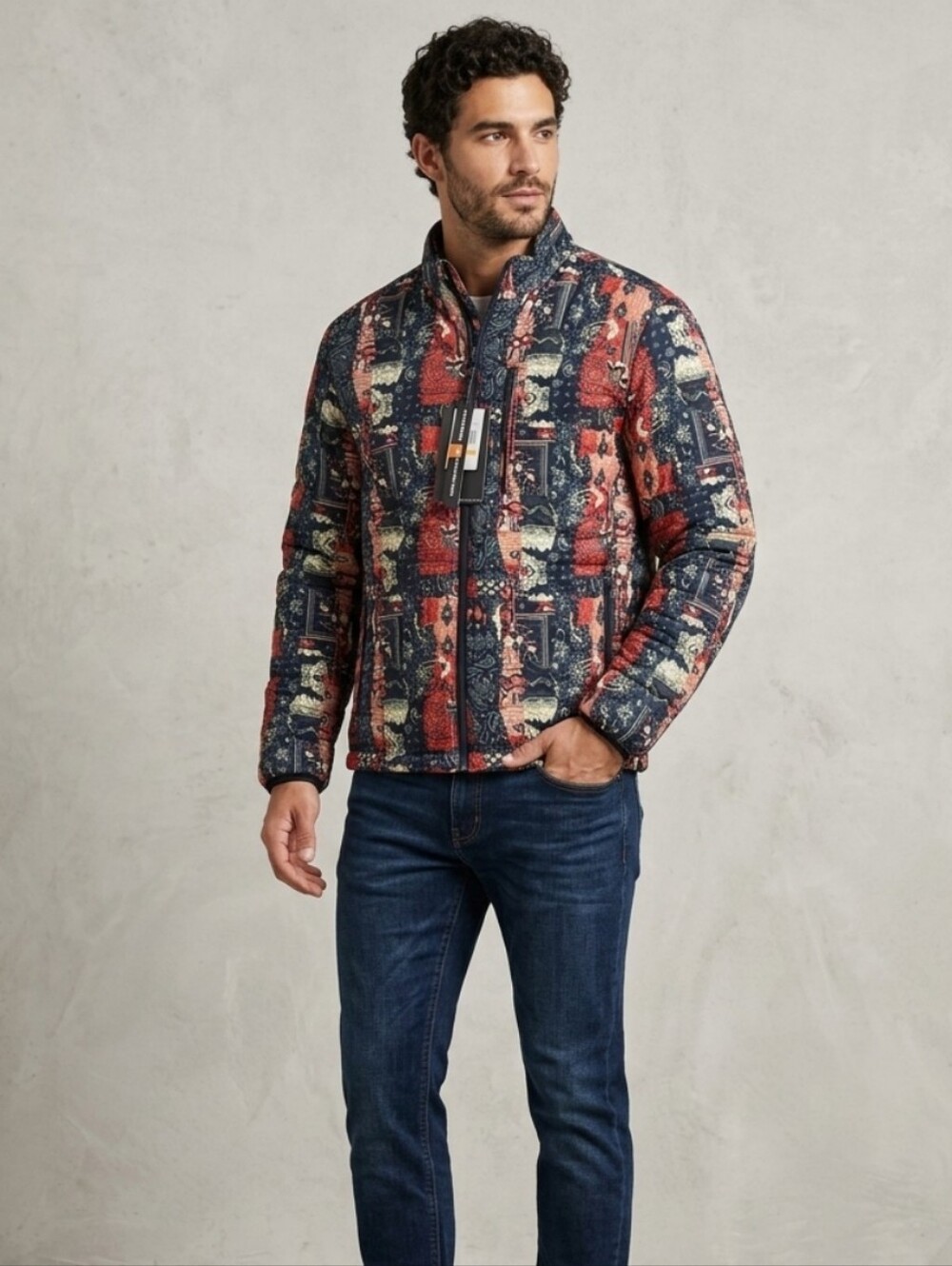 HAWKE & CO BANDANA PRINT JACKET MEN'S